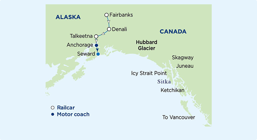 Itinerary map