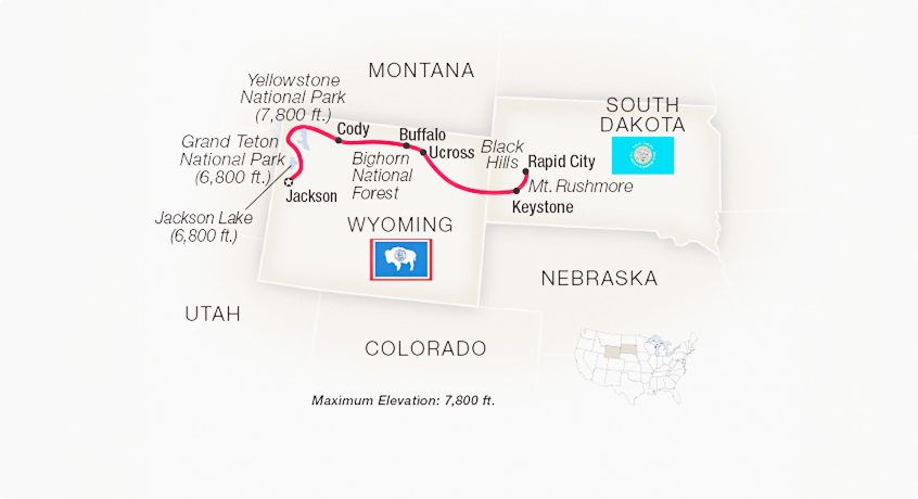 Itinerary map