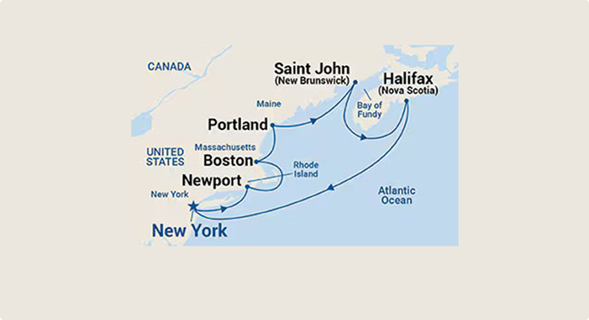 Itinerary map