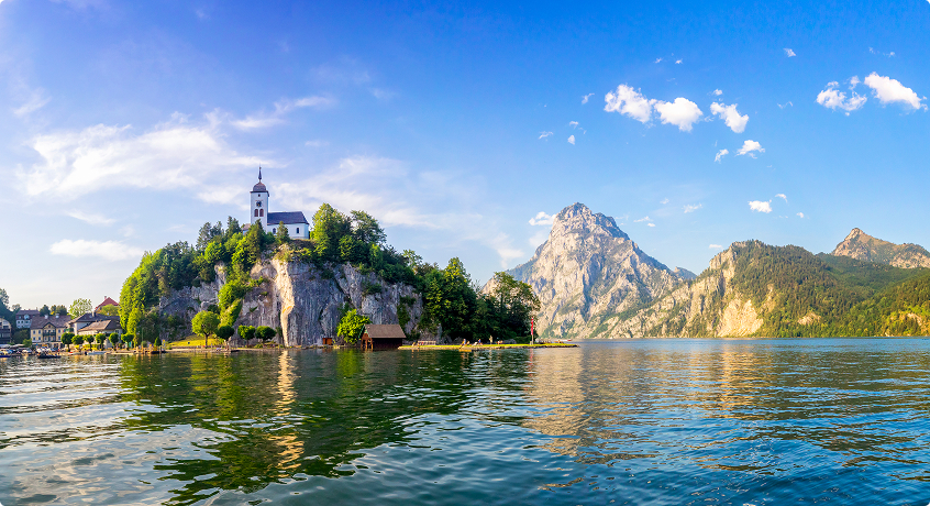 Traunsee Lake Austria 