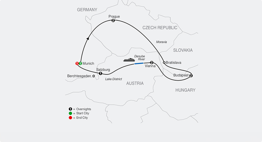 Central European map
