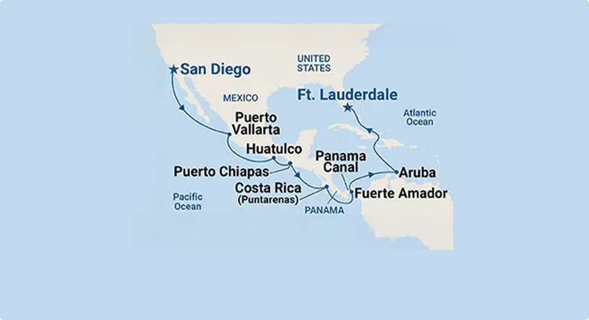 Panama Canal Map