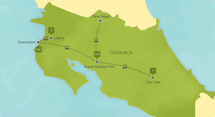 Costa Rica Map