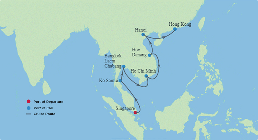 Treasures of Thailand Map